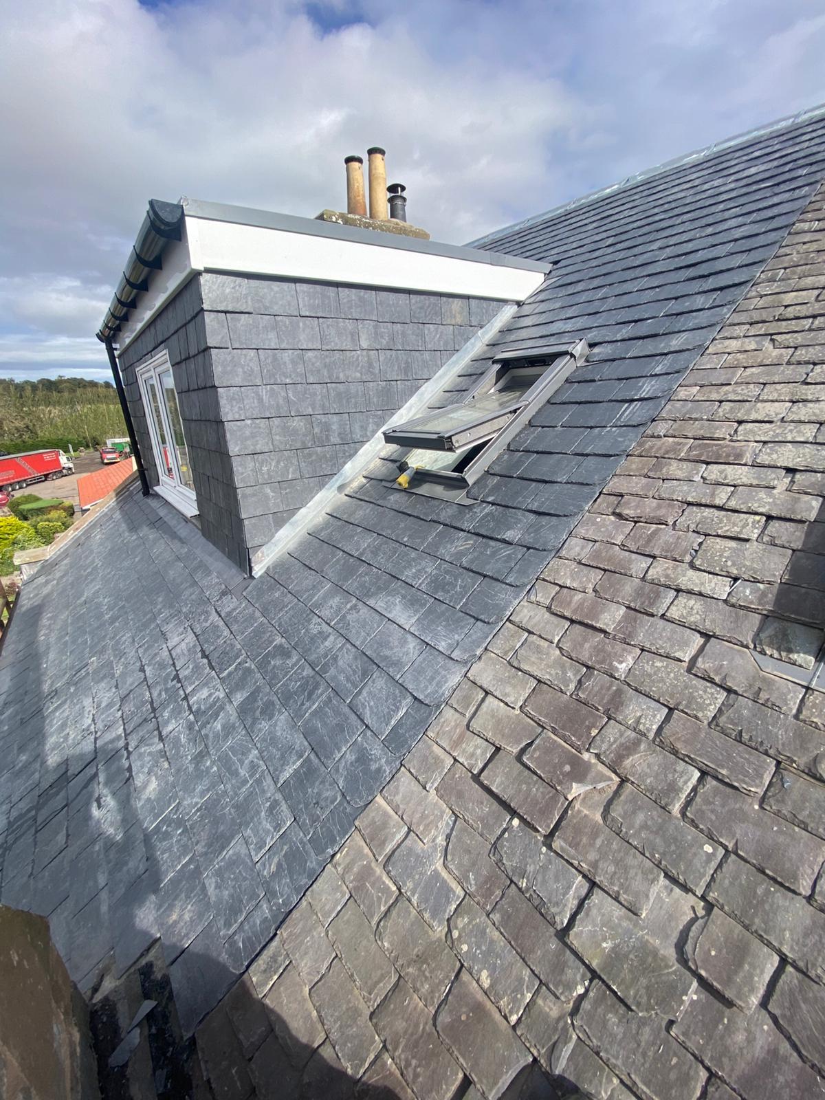 Recent Rossi Roofing project 43 — slate, tile, flat roof, lead and chimney work across Tayside and Fife