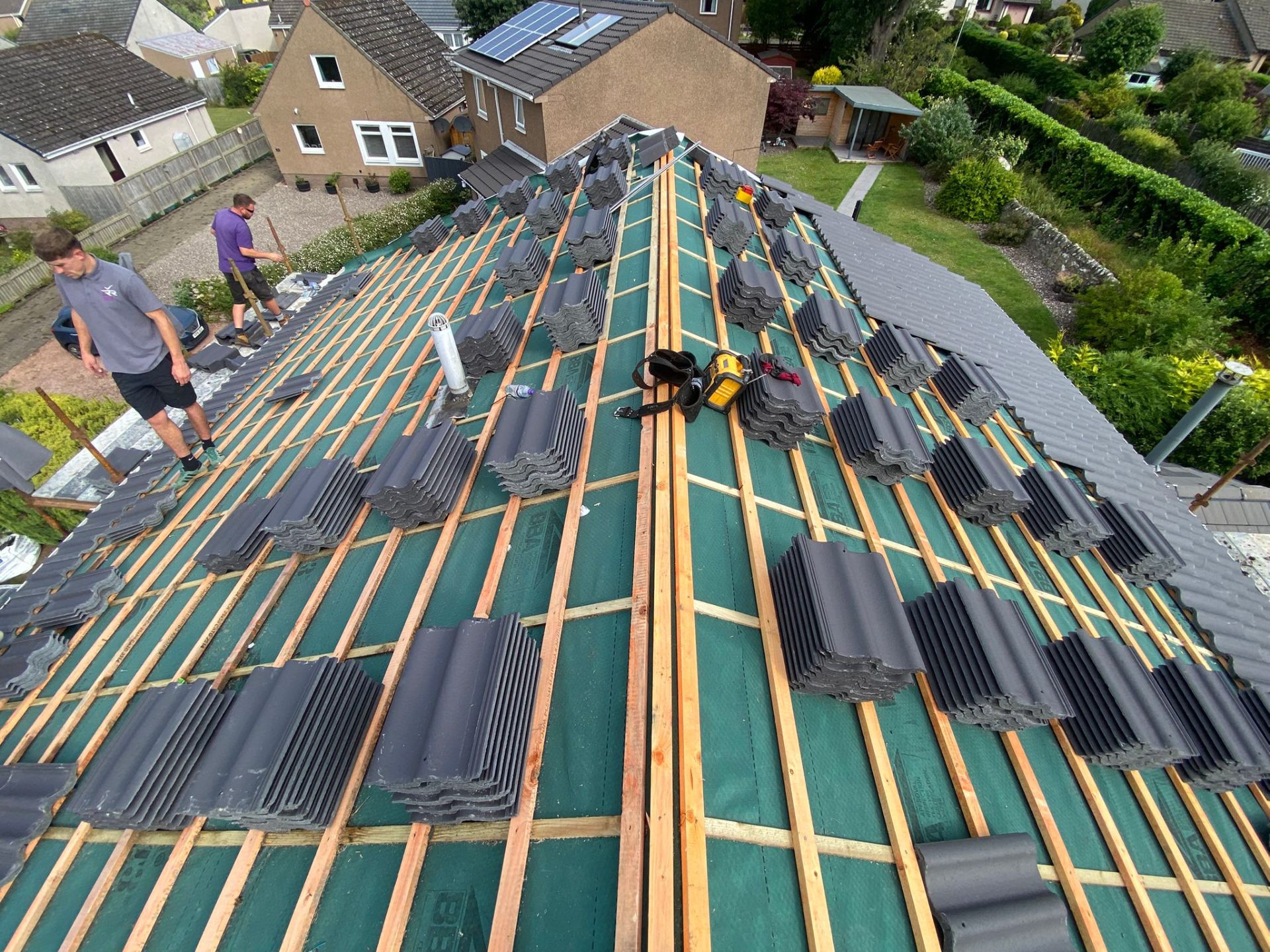 Recent Rossi Roofing project 50 — slate, tile, flat roof, lead and chimney work across Tayside and Fife